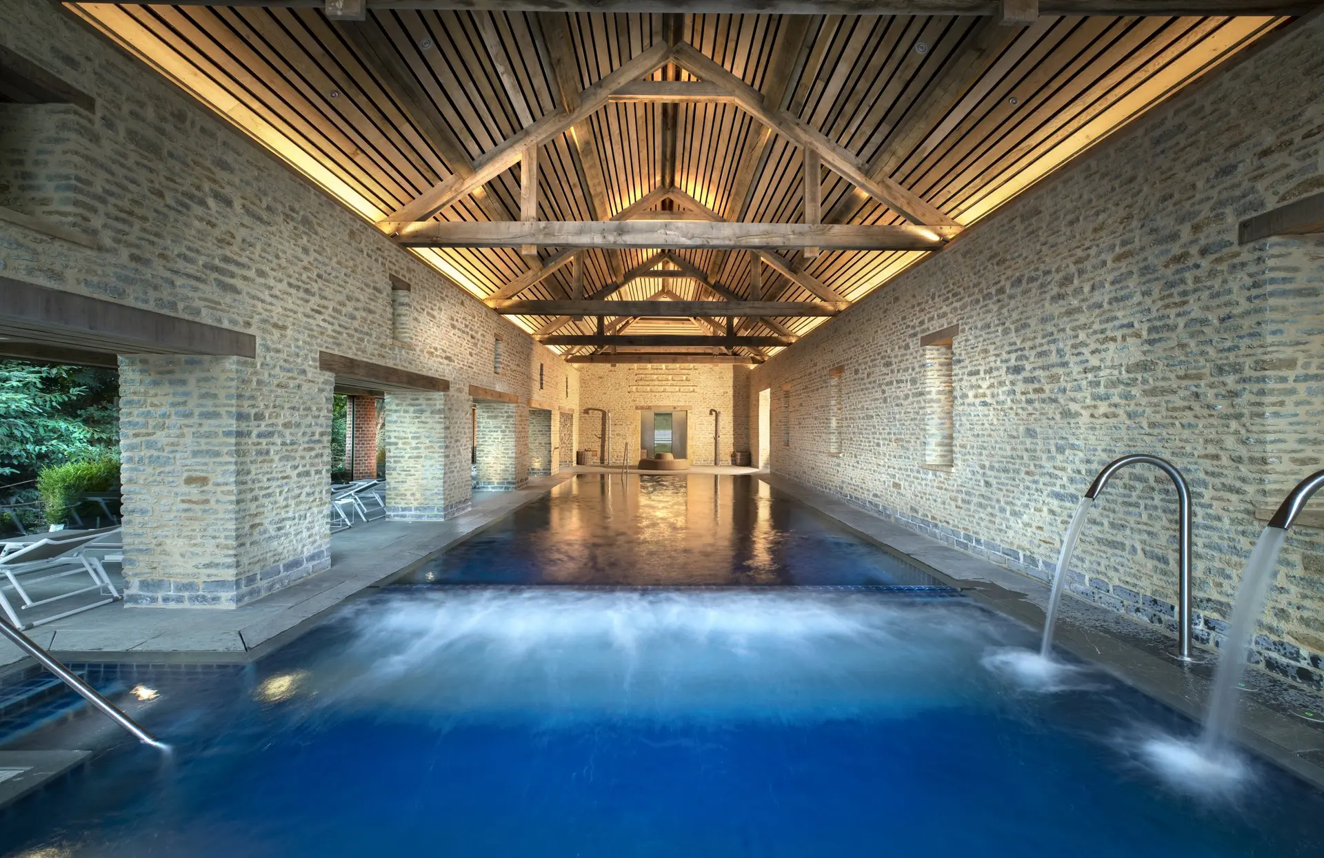 The indoor pool at The Newt